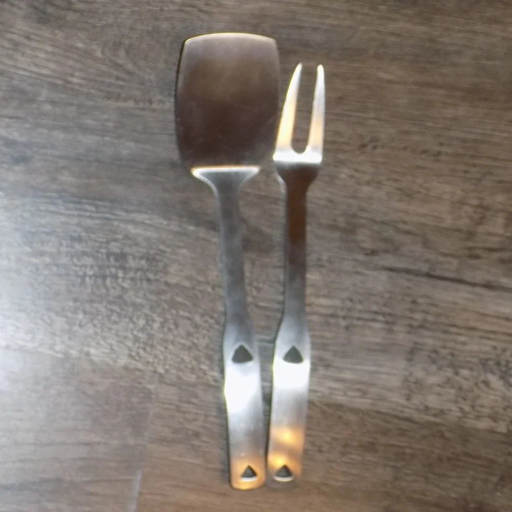 Copco Spatula & Fork Set Unisex OS Silver 18/8 Stainless Steel Kitchen Tools